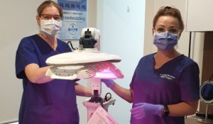 Dr Carmen CM & Danielle 2 jpg Healite LED LLLT Treatment at Aesthetik Profile